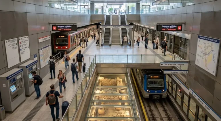 Hartă Metrou Atena - preturi bilete, trasee, sfaturi