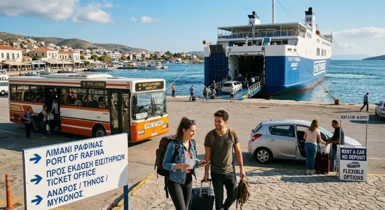 Portul Pireu si Portul Rafina - Destinatii, bilete, calculator preturi feribot spre insule din Atena, Grecia.