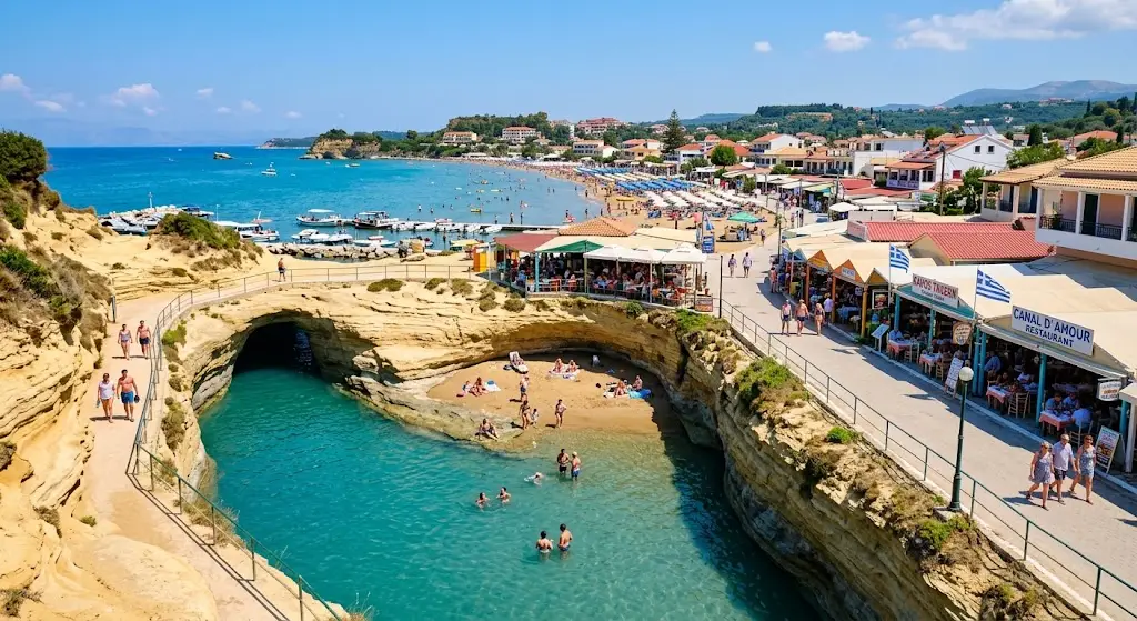 Imagine cu statiunea sidari corfu